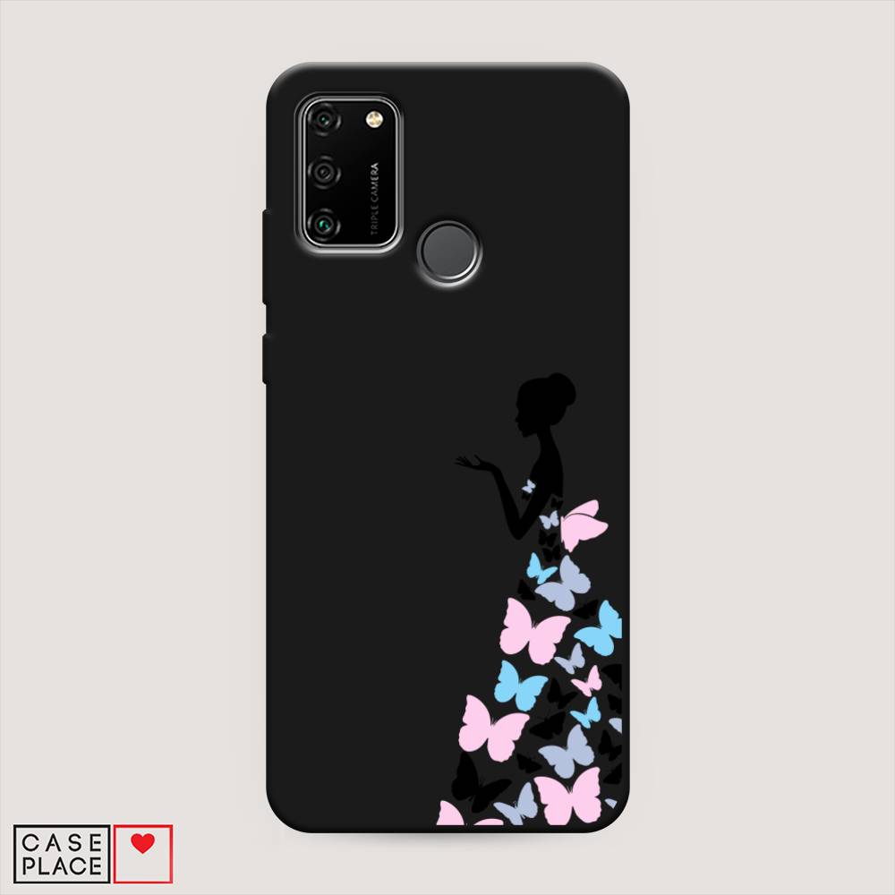 фото Чехол awog "платье из бабочек" для honor 9a