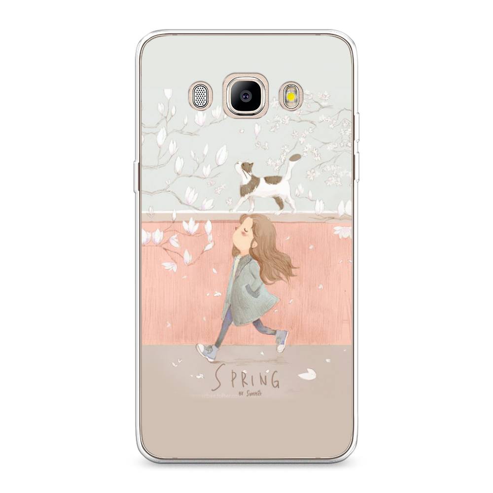 

Чехол Awog на Samsung Galaxy J5 2016 / Самсунг J5 2016 "Девочка-весна", Серый, 22750-7