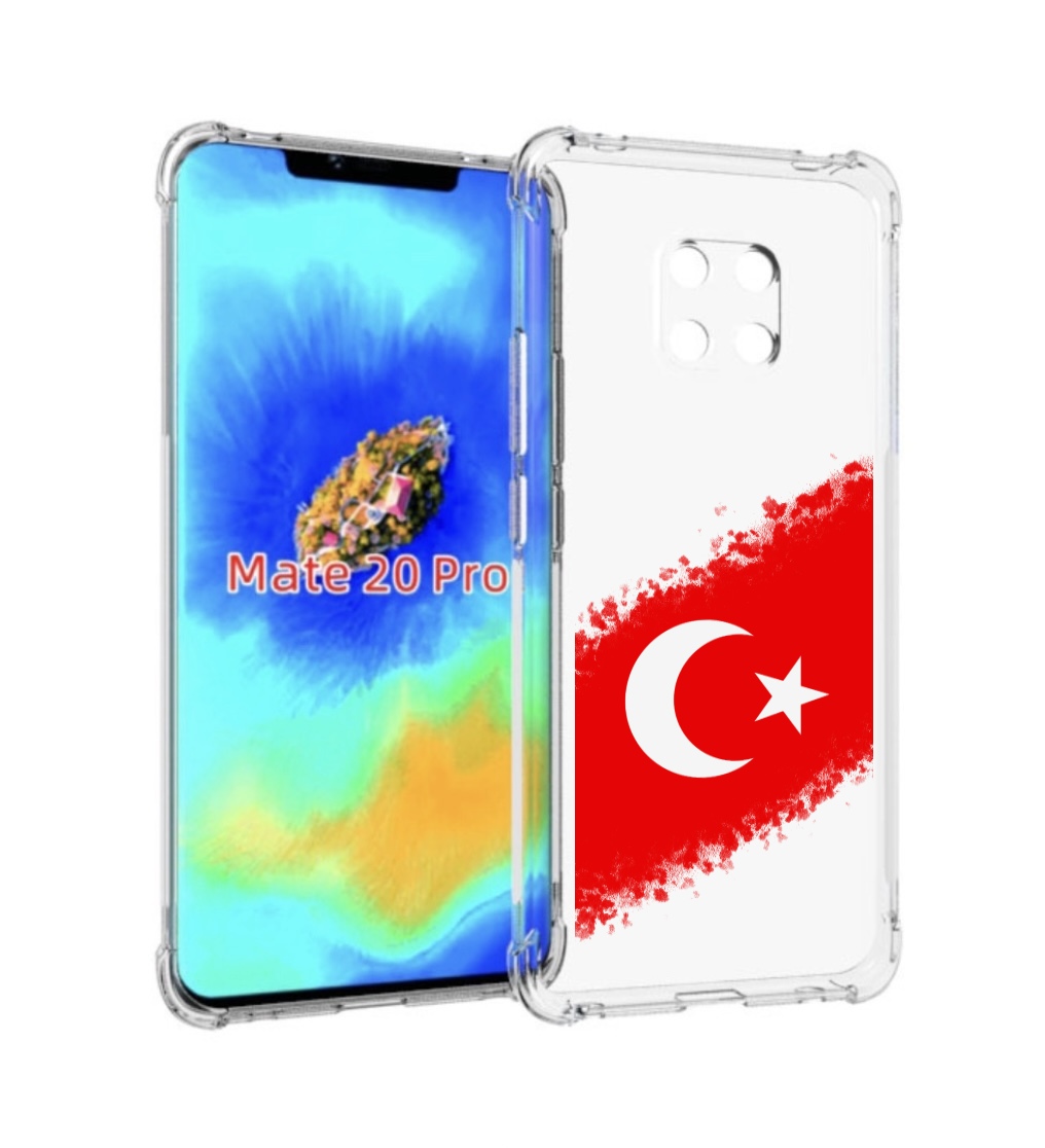 

Чехол MyPads флаг Турции для Huawei Mate 20 Pro/Mate 20 RS 6.39, Прозрачный, Tocco