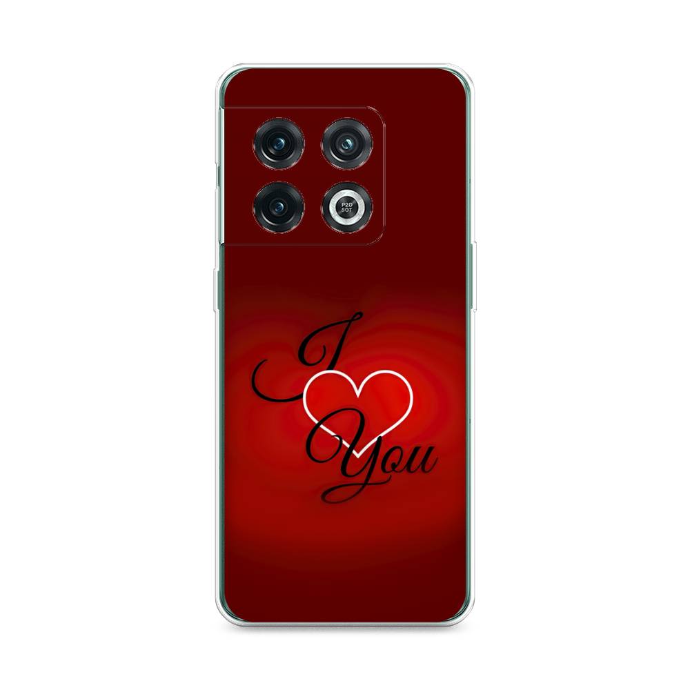 

Чехол Awog на OnePlus 10 Pro / ВанПлас 10 Pro "I love you 3", Красный;черный, 152150-6