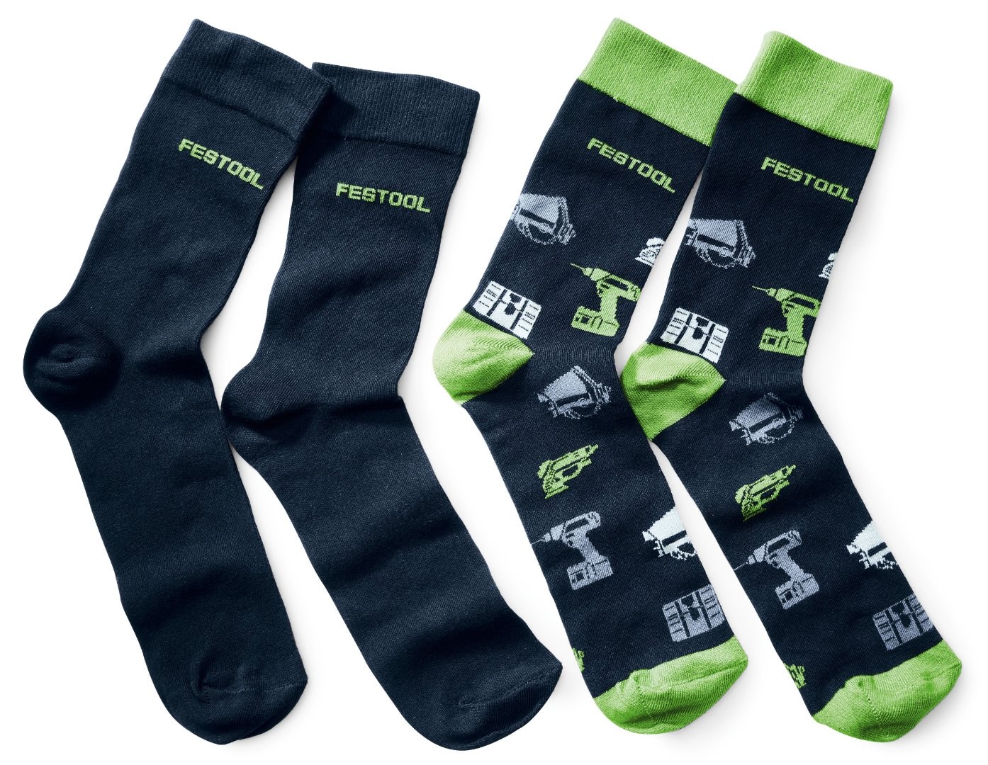 

Комплект носков унисекс FESTOOL SOCK-FT1 зеленый; черный 37-41, 2 пары, SOCK-FT1