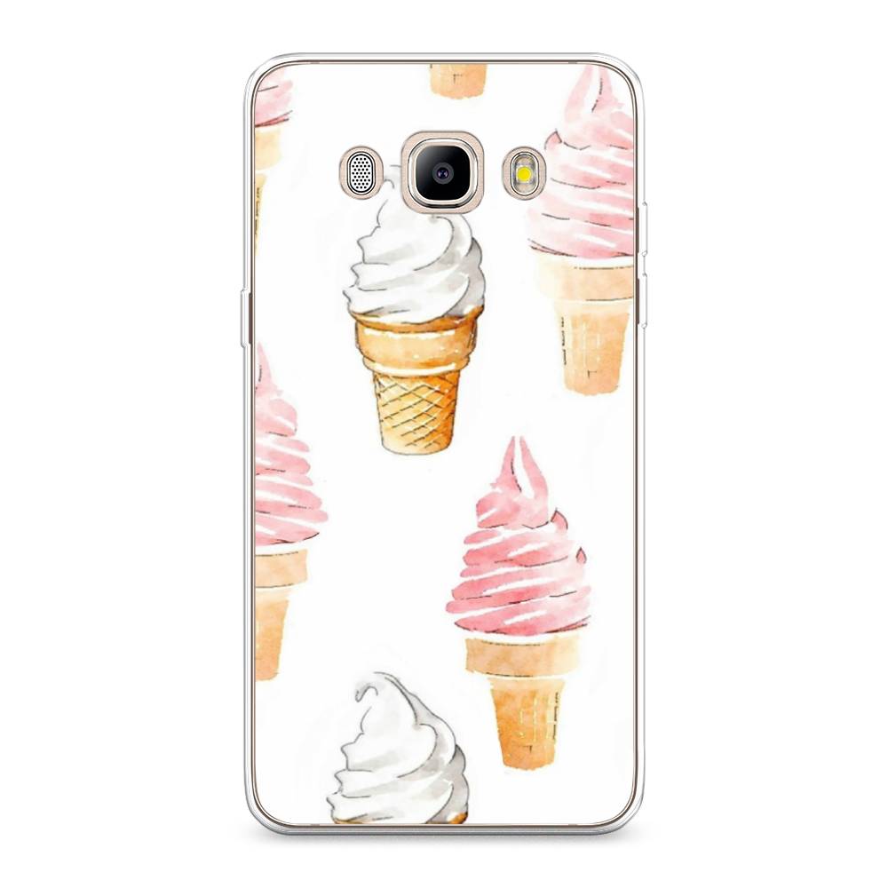 

Чехол Awog на Samsung Galaxy J5 2016 / Самсунг J5 2016 "Нарисованное мороженое", Белый;розовый, 22750-10