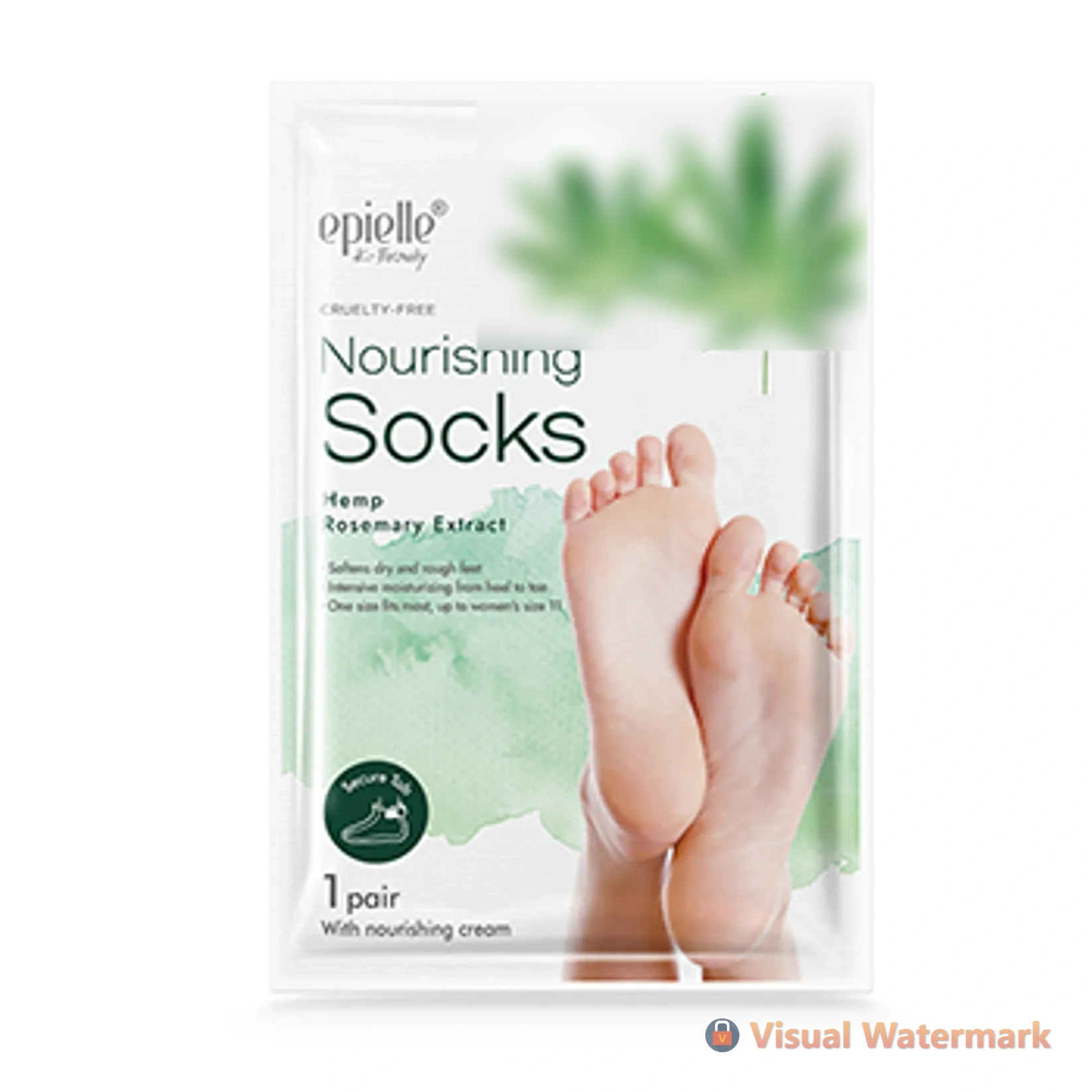 Маска для ног Epielle носки c экстрактом семян конопли питательная 1 пара 36 г