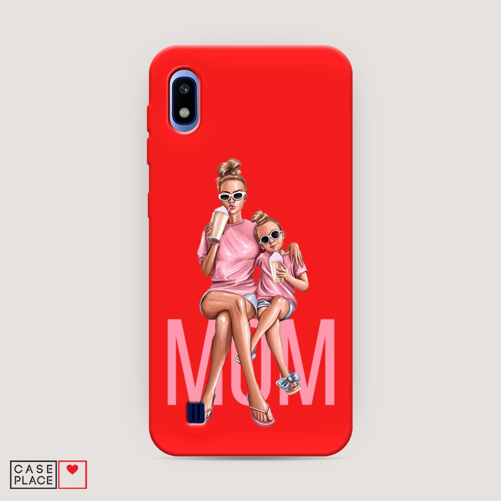 фото Матовый силиконовый чехол "lovely mom" на samsung galaxy a10 awog