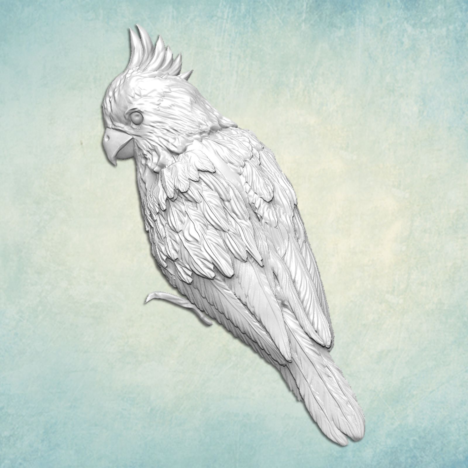 

Молд Арт-студия ПроСвет Птица Попугай левый M ARTMD1372, Зеленый