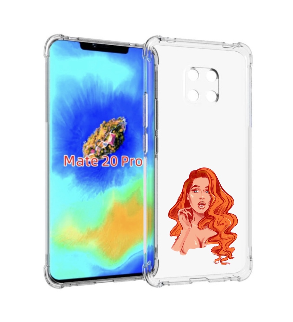 

Чехол MyPads рыжая-девушка-модельной-внешности женский для Huawei Mate 20 Pro., Прозрачный, Tocco