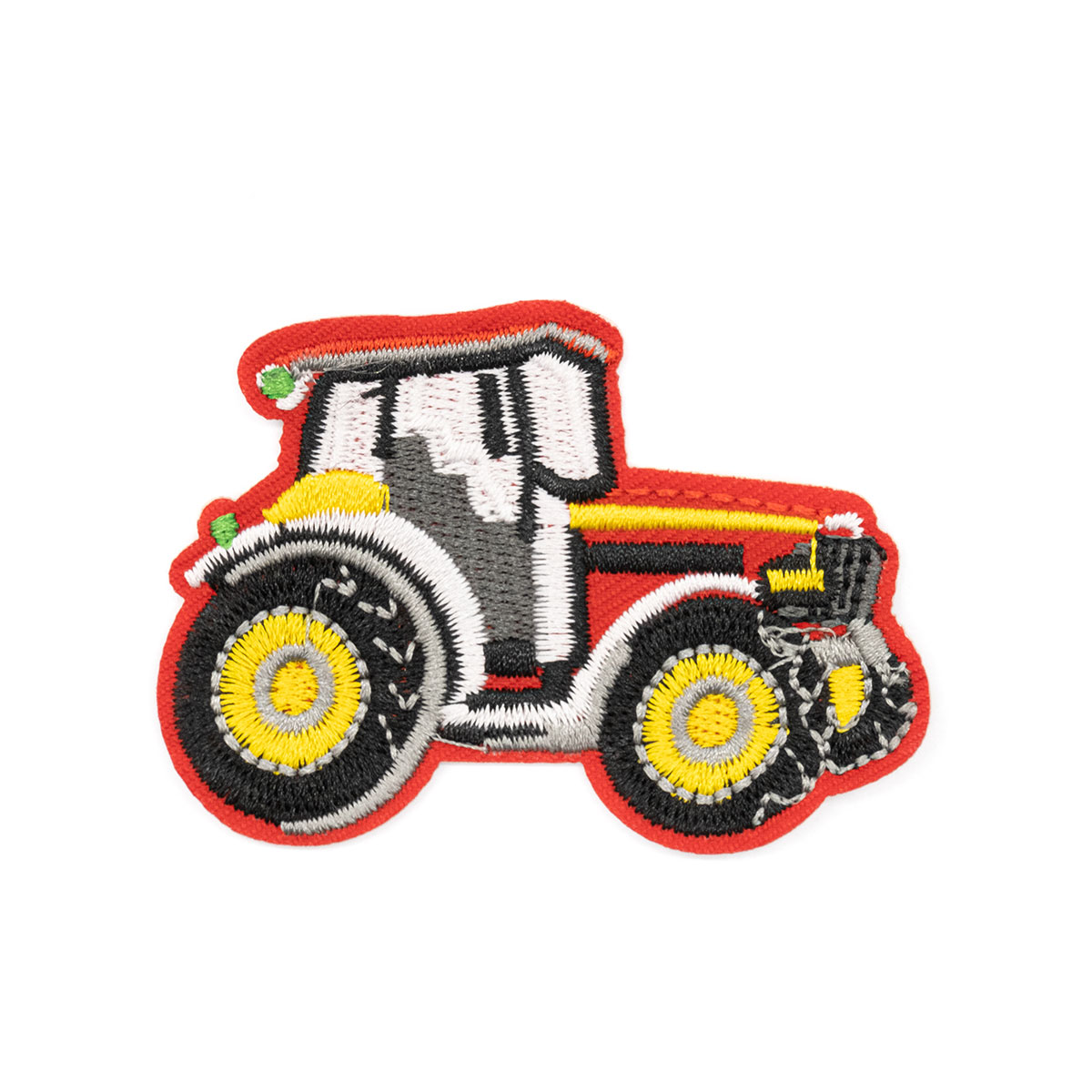 фото Термоаппликация 'трактор', желтый/красный 7,2*8см, hobby&pro