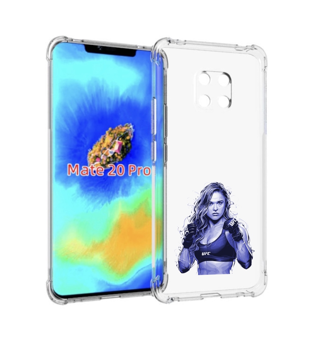 

Чехол MyPads ронда-роузи-юфс для Huawei Mate 20 Pro/Mate 20 RS 6.39, Прозрачный, Tocco