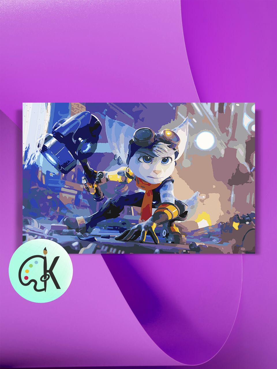 

Картина по номерам на холсте Культура Цвета Ratchet and Clank Rift Apart-Rivet 40х60 см, Ratchet and Clank Rift Apart - Rivet