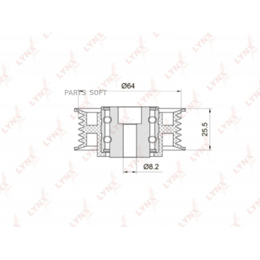 

Ролик руч.ремня MERCEDES W210/140/460/SPRINTER MOT.602,119,120