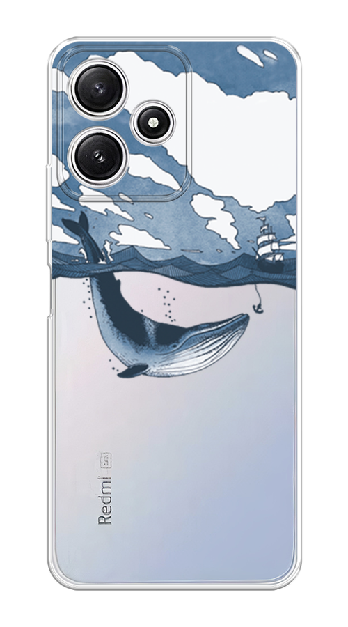 

Чехол на Xiaomi Redmi 12 5G/Redmi 12R "Большой кит", Синий, 319550-1