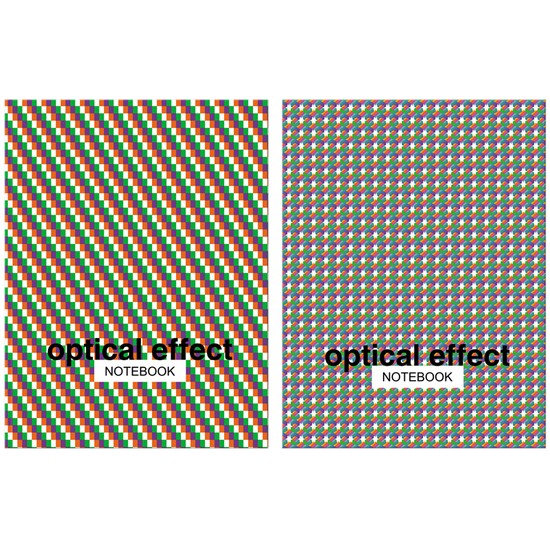 

Бизнес-блокнот А5 64л BG Optical effect, метализация, глянцевая ламинация