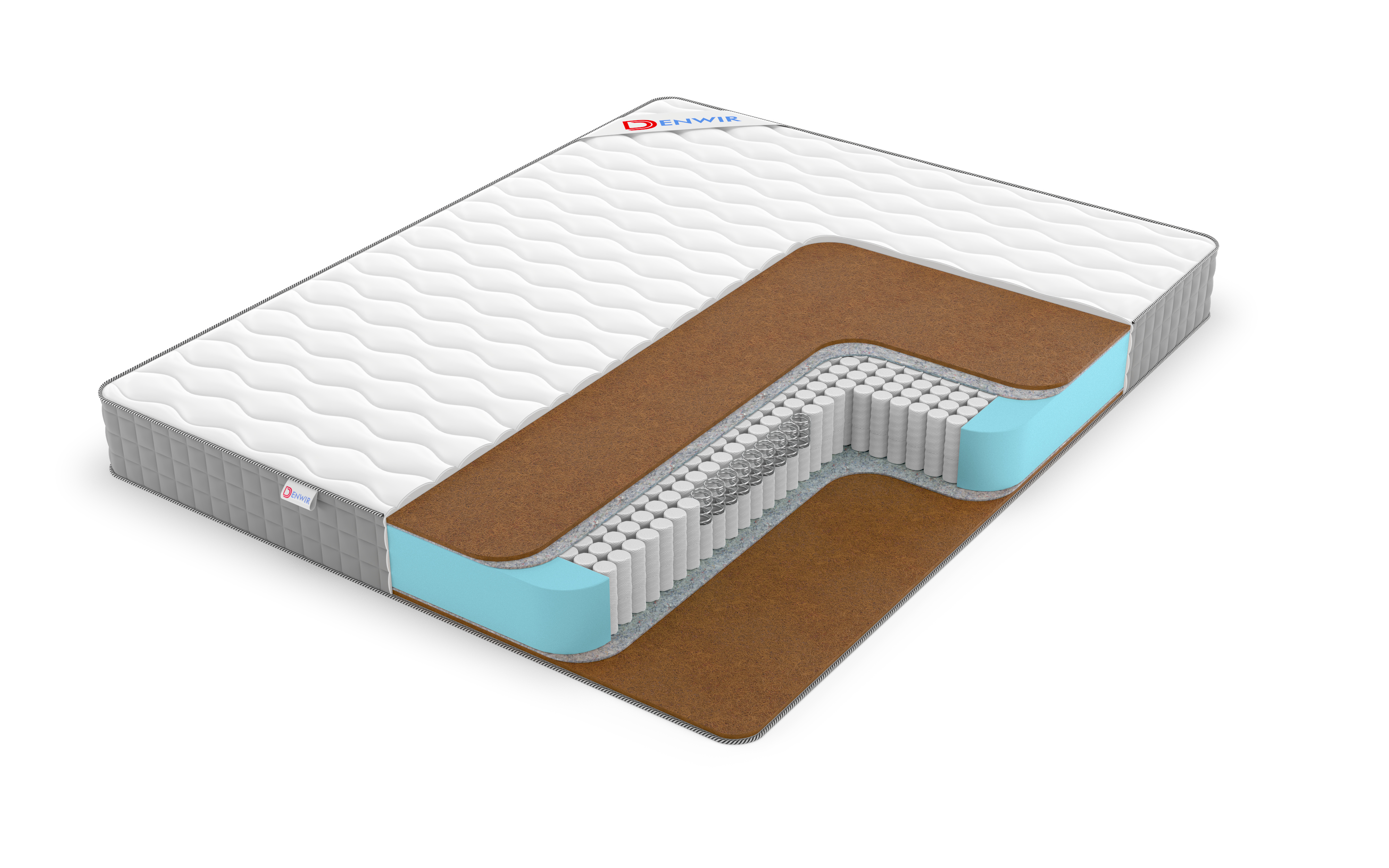 

Матрас пружинный Denwir BEST HARD S1000 165х200, 17 см, Белый, BEST HARD S1000