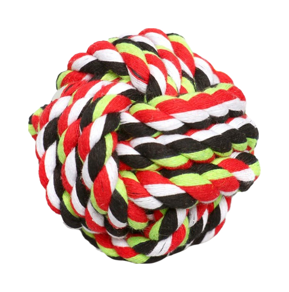 

Игрушка для собак Пижон Мячик из каната, микс, 7 см