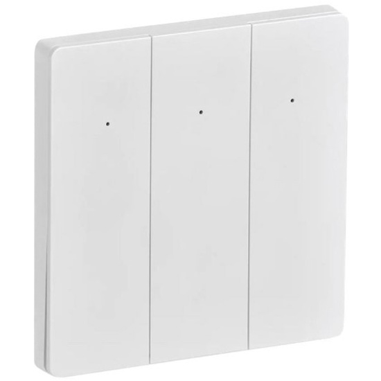фото Умный выключатель iek iteq smart it-sm3nwbi-k01 11722, трехклавишный, белый