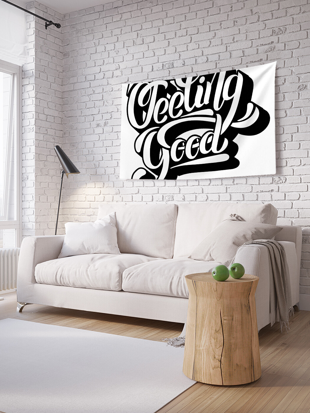 

Горизонтальное фотопанно JoyArty Чувствую себя хорошо, из ткани, 100х150 см