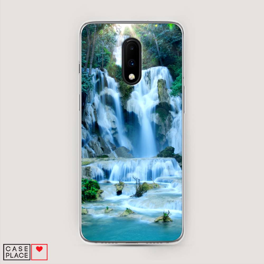 

Чехол Awog на OnePlus 7 / ВанПлас 7 "Водопад 8", Голубой;зеленый, 150750-4