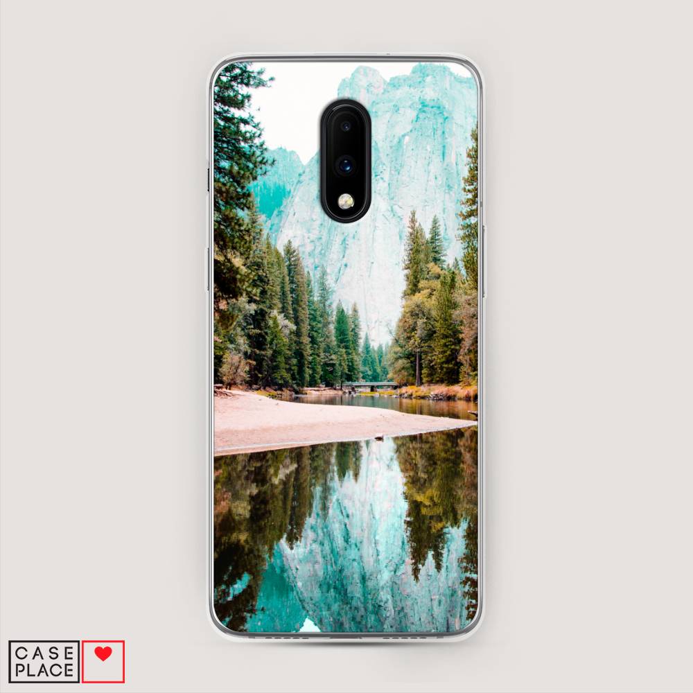 

Чехол Awog на OnePlus 7 / ВанПлас 7 "Горы 11", Зеленый;голубой, 150750-4
