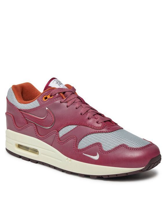 

Кроссовки мужские Nike Air Max 1 Patta Waves DO9549 001 красные 40.5 EU, Красный, Air Max 1 Patta Waves DO9549 001