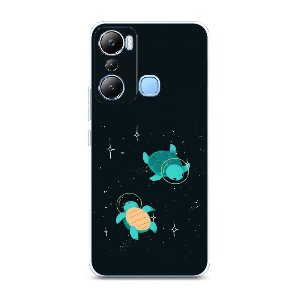 

Чехол Awog на Infinix HOT 20i "Черепашки космонавты", Черный;синий, 3102950-4