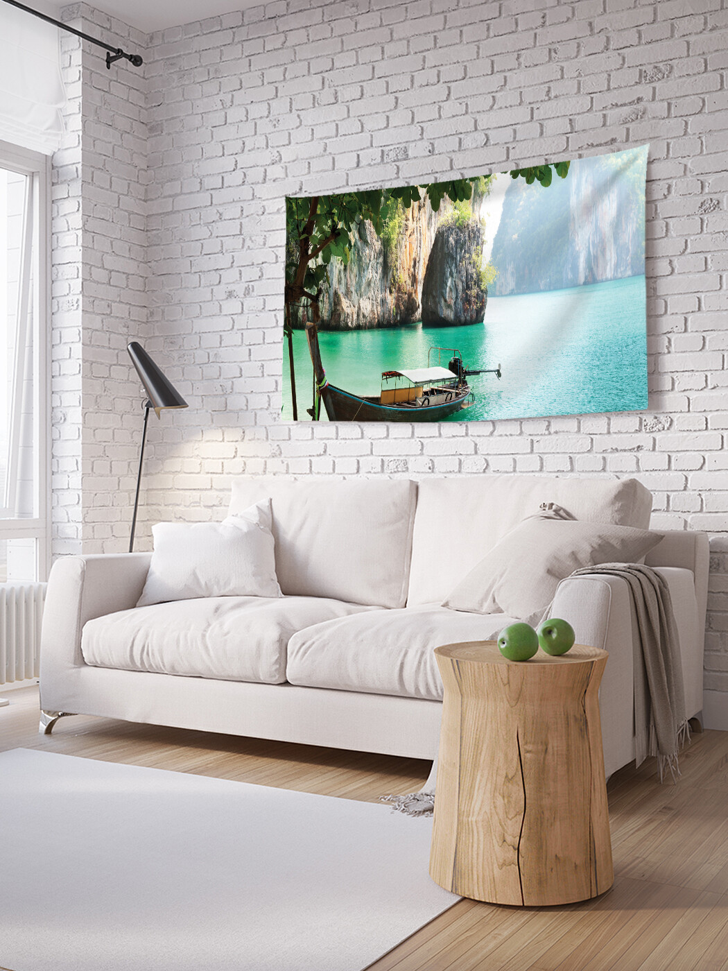 

Горизонтальное фотопанно JoyArty Туристический привал, из ткани, 150х200 см