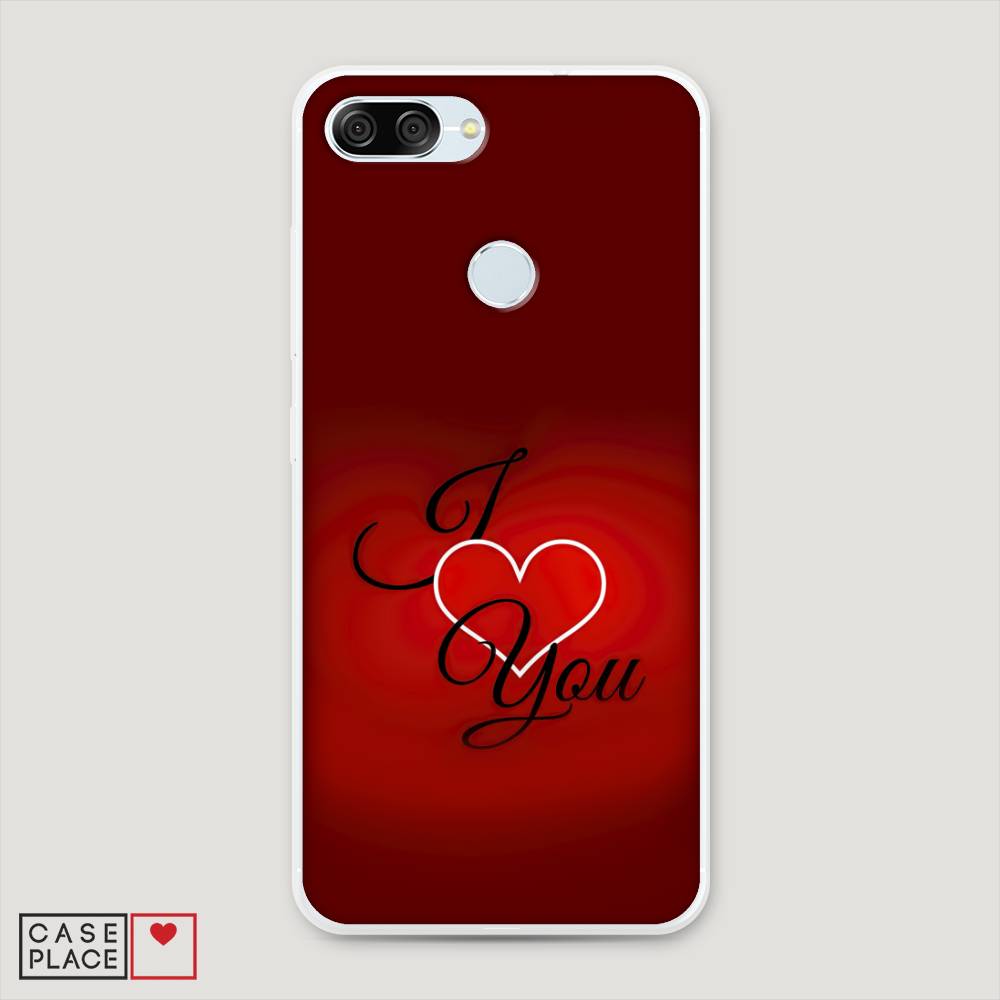 

Чехол Awog на ASUS ZenFone Max Plus M1 ZB570TL "I love you 3", Красный;черный, 43050-6