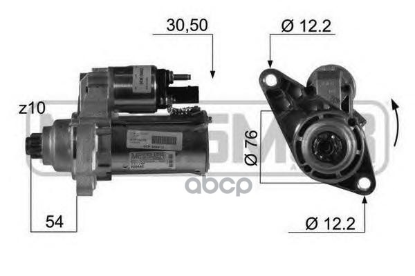 Стартер Audi/Vw 1.2-1.6 03-10 Era арт. 220446