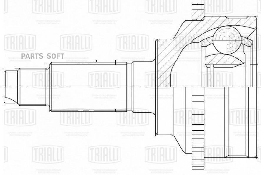 

TRIALLI ШРУС для ам Kia Spectra (00-) Ижевск 1.6i ABS (наруж.) (GO 0850) Linea Perfecto