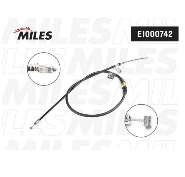 

MILES EI000742 Трос стояночного тормоза левый MITSUBISHI OUTLANDER/CITROEN/PEUGEOT EI00074