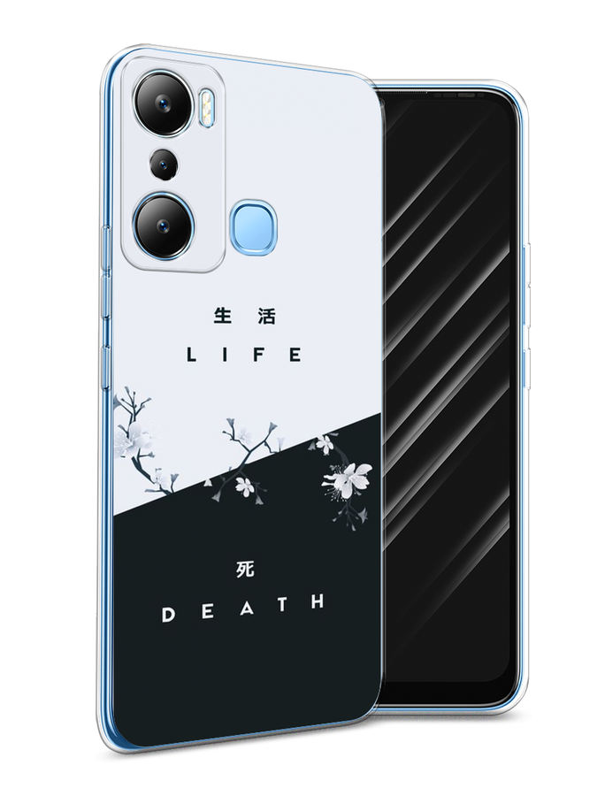 

Чехол Awog на Infinix HOT 20i "Life and death", Черный;серый, 3102950-7