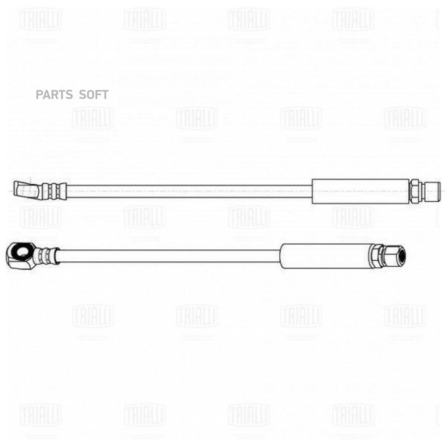 TRIALLI Шланг торм. для ам Opel Astra F (92-) перед. (BF 4711)