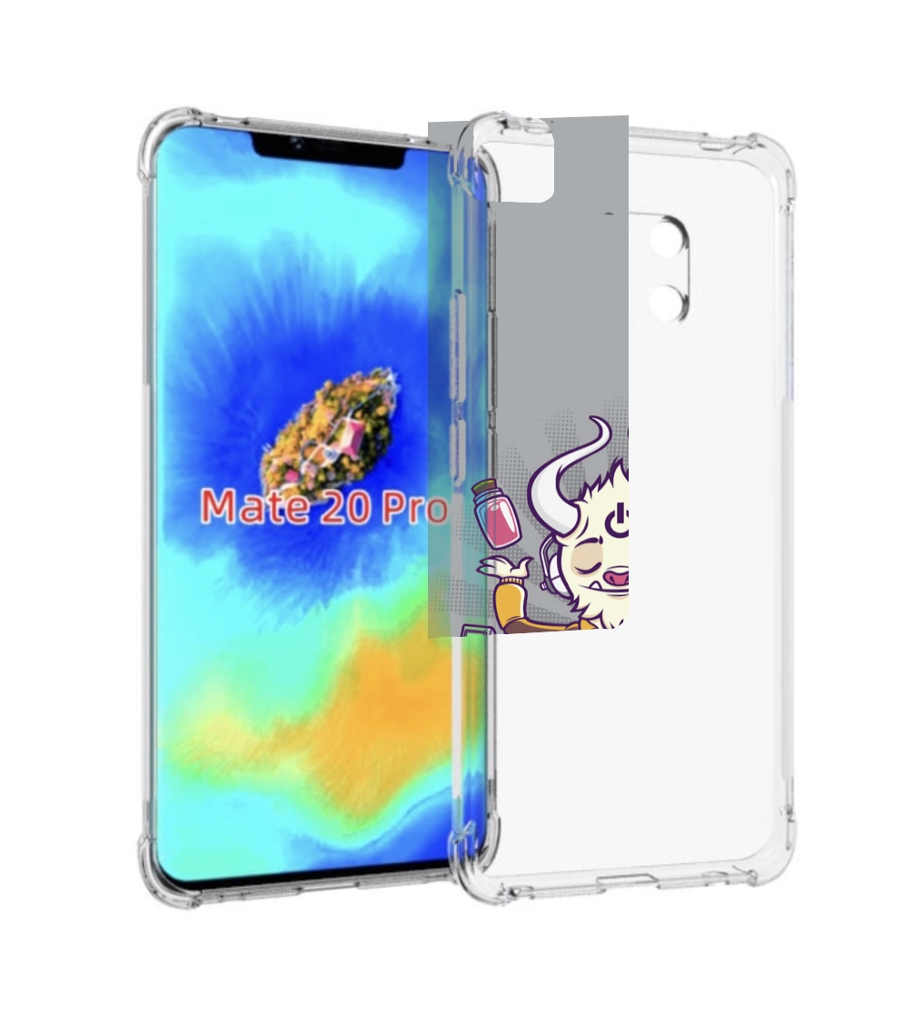 

Чехол MyPads рогатый любитель поиграть для Huawei Mate 20 Pro/Mate 20 RS 6.39, Прозрачный, Tocco