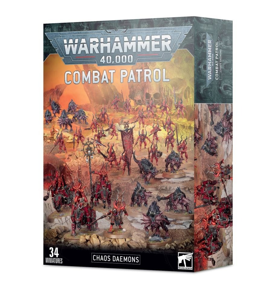 

Миниатюры для игры Games Workshop Warhammer 40000 Combat Patrol Chaos Daemons 97-51, Combat Patrol - Chaos Daemons