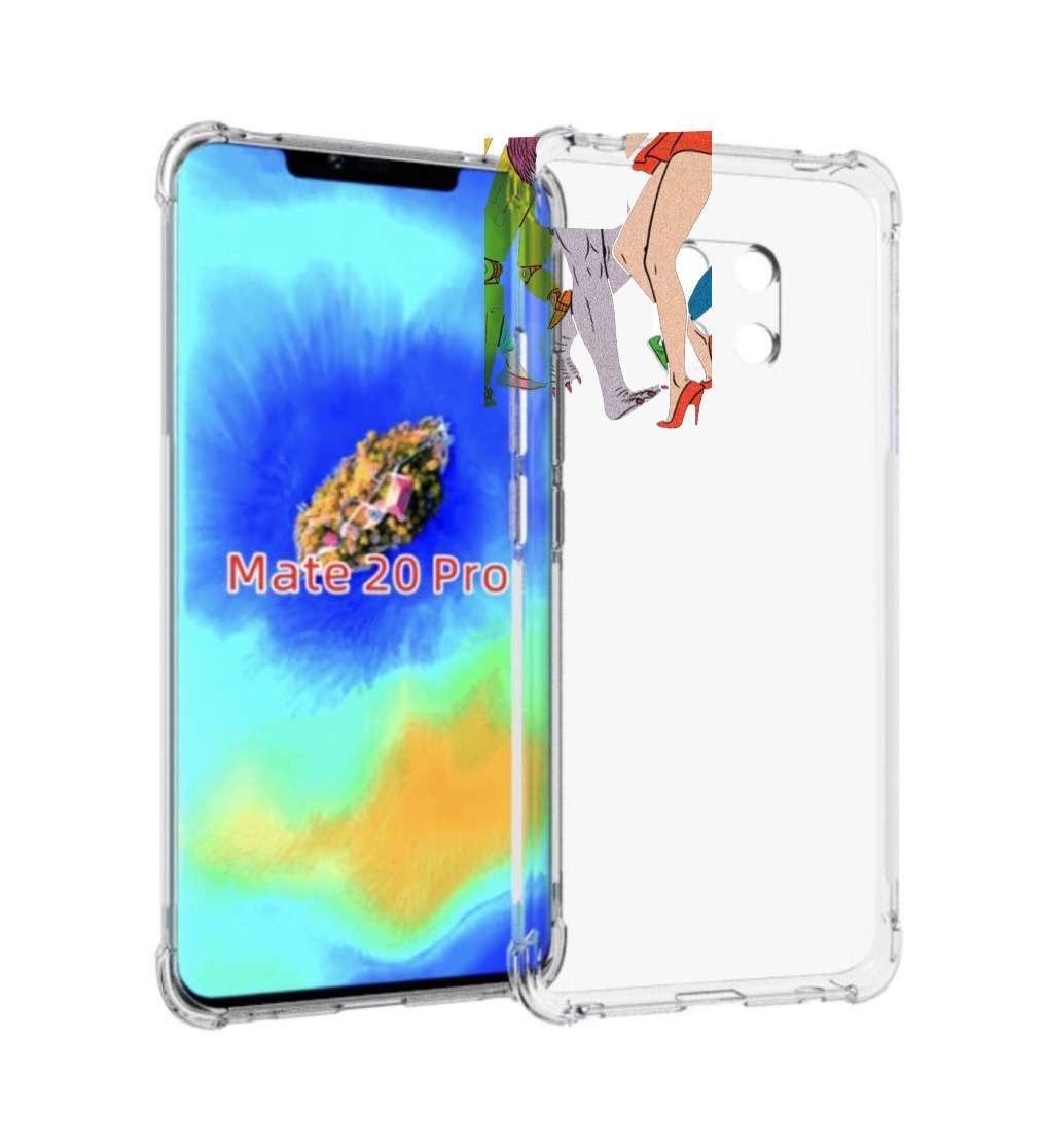 

Чехол MyPads разные персонажи пальчики для Huawei Mate 20 Pro/Mate 20 RS 6.39, Прозрачный, Tocco