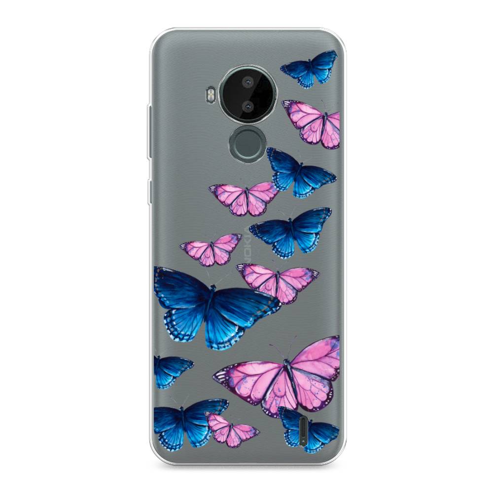 фото Чехол awog "полет бабочек" для nokia c30