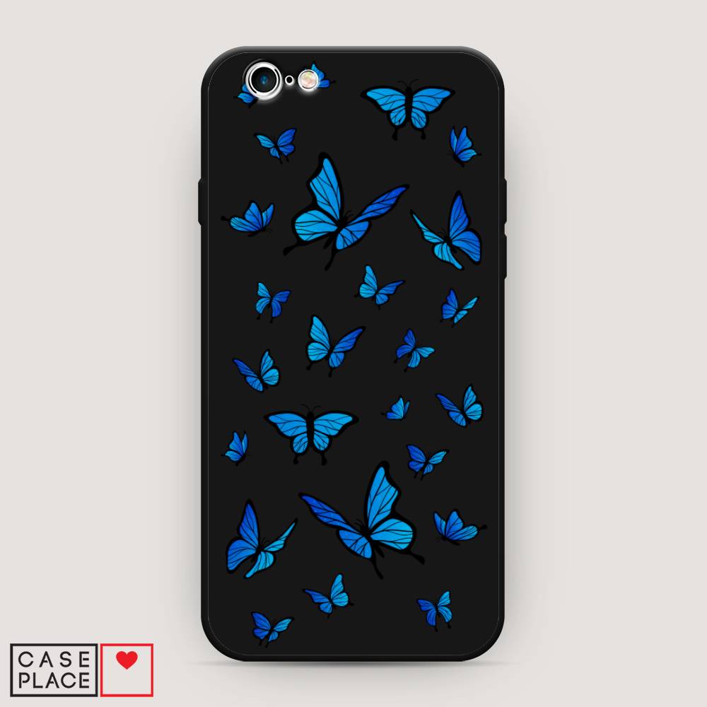 

Чехол Awog на Apple iPhone 6S / Айфон 6S "Синие бабочки", Разноцветный, 0104S52-1