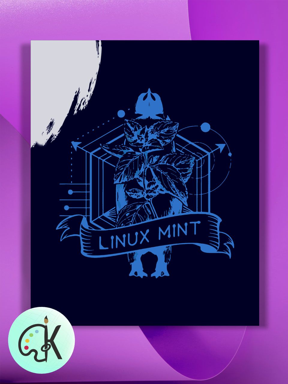 

Картина по номерам на холсте Культура Цвета Linux Mint, 30 х 40 см, Linux Mint