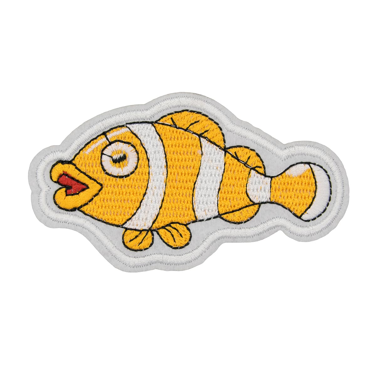 Термоаппликация Hobby&Pro 'Морская рыбка', оранжевая, 6*10.3см