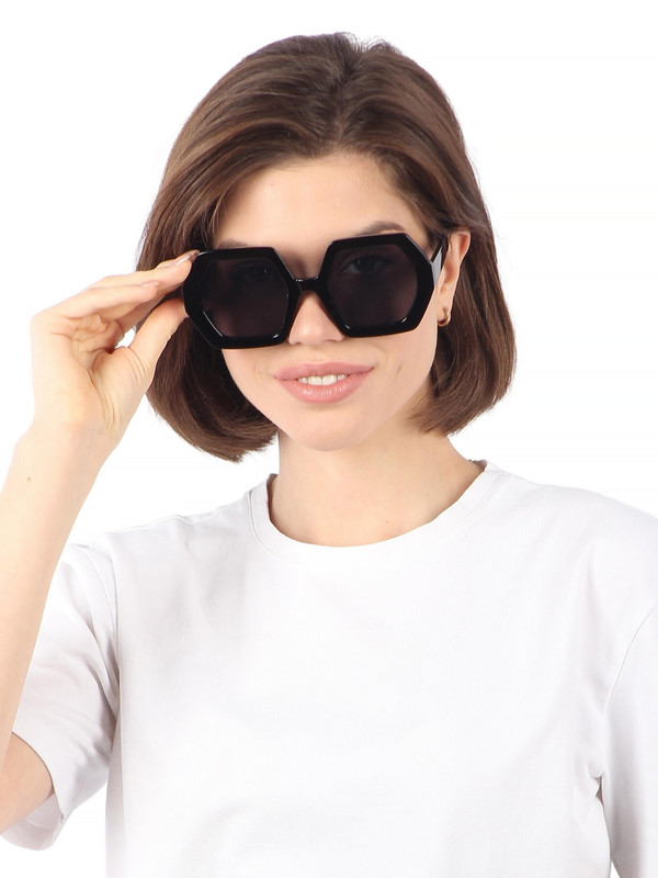 Солнцезащитные очки женские Pretty Mania DD085 черные