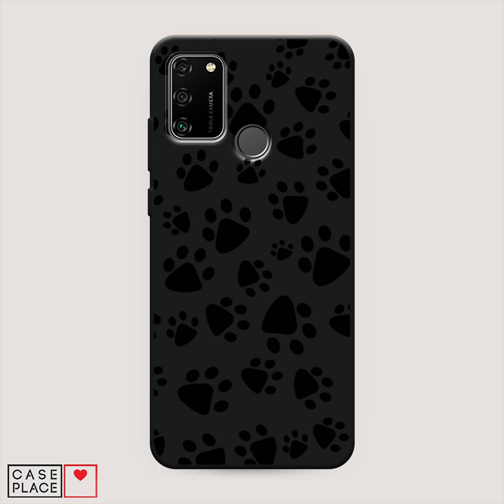 

Чехол Awog на Honor 9A "Лапки черные", Черный, 612352-1