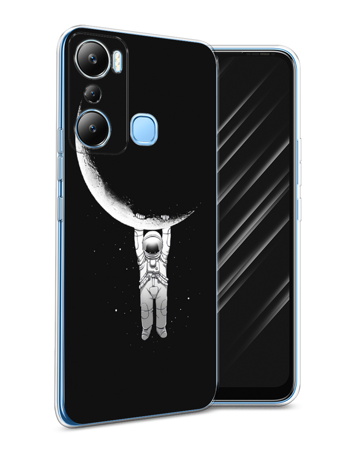 

Чехол Awog на Infinix HOT 20i "Космонавт", Белый;черный, 3102950-4