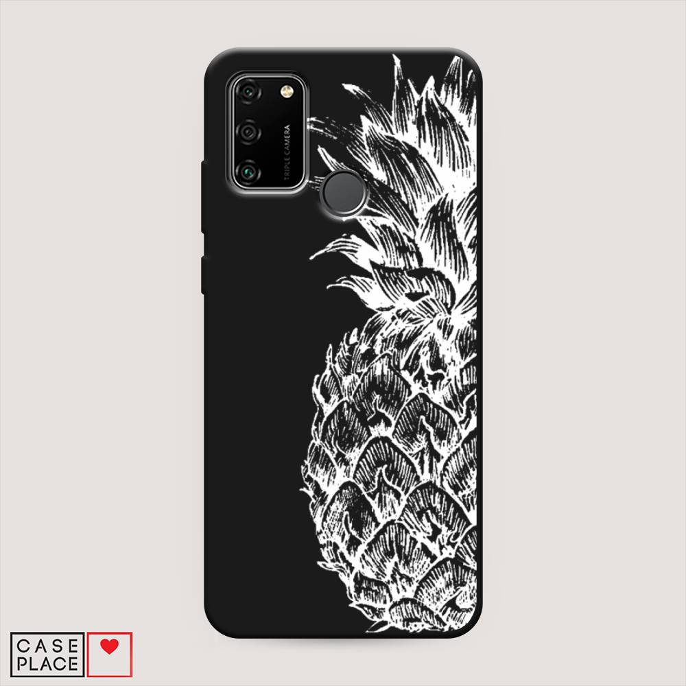 

Чехол Awog на Honor 9A "Ананас графика белая", Белый, 612352-1