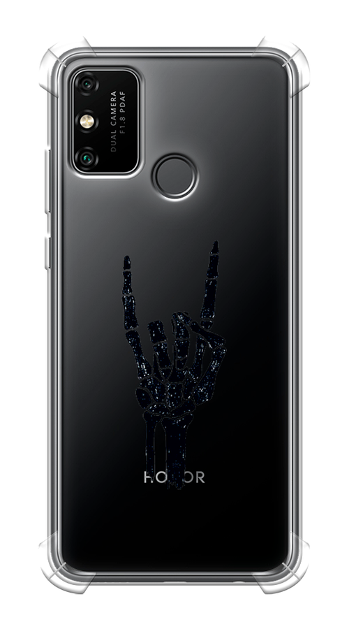 

Чехол Awog на Honor 9A "Rock for a skeleton", Черный;прозрачный, 612351-1