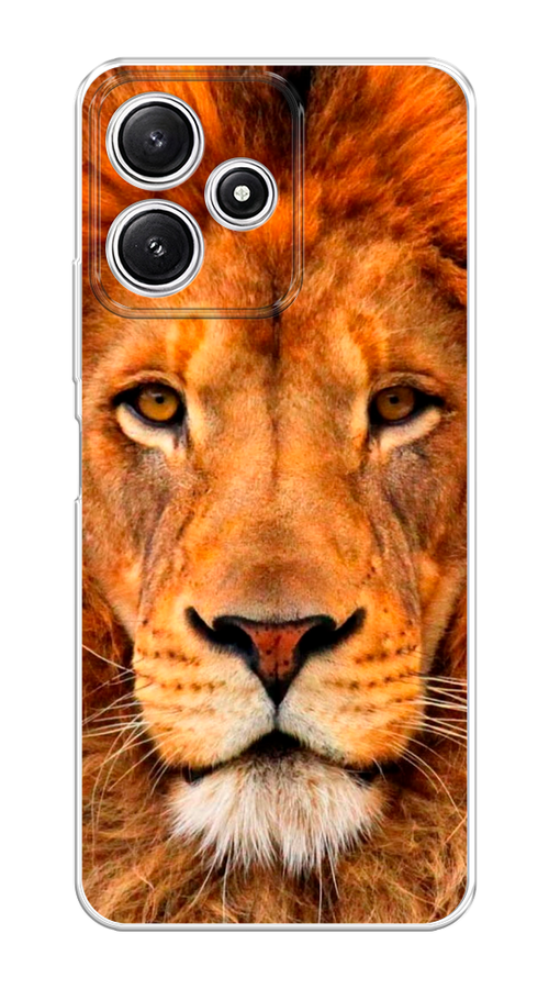 

Чехол на Xiaomi Redmi 12 5G/Redmi 12R "Благородный лев", Оранжевый, 319550-1