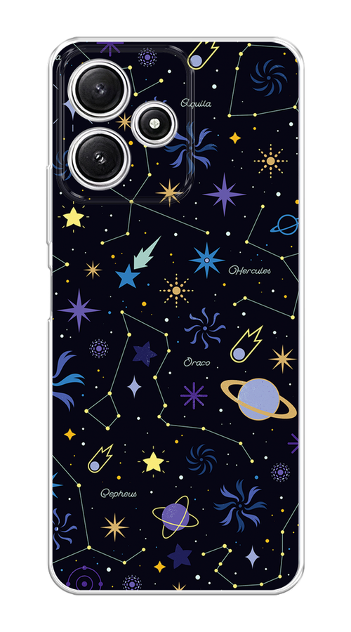 

Чехол на Xiaomi Redmi 12 5G/Redmi 12R "Цветной космос", Желтый, 319550-1