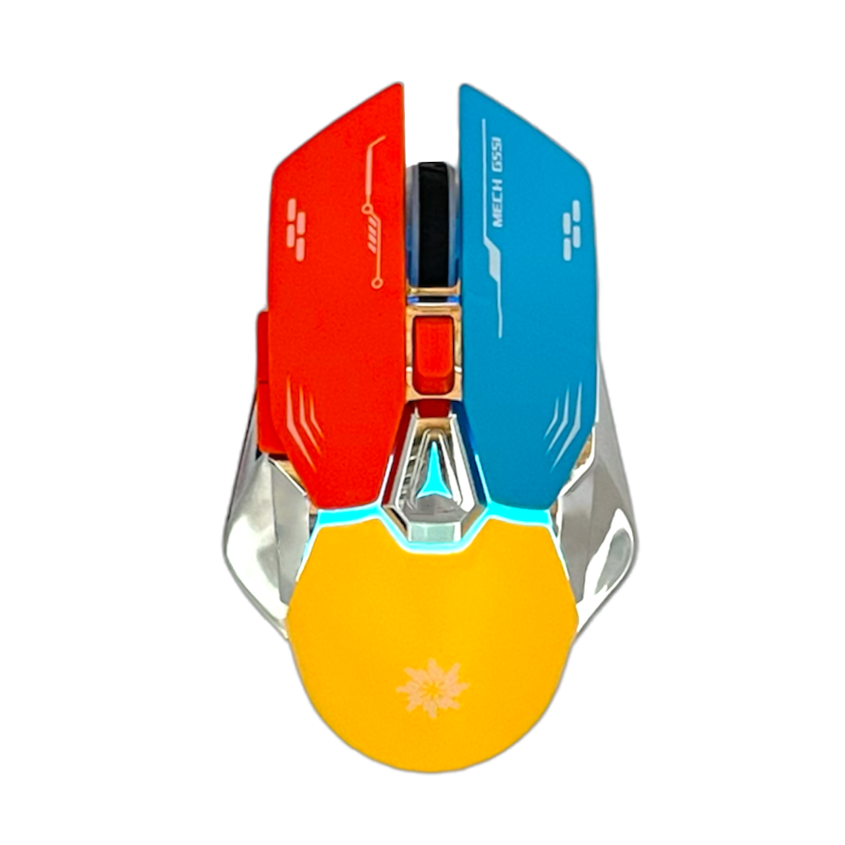 Беспроводная игровая мышь Run Energy G-551-D белый, желтый, красный, синий