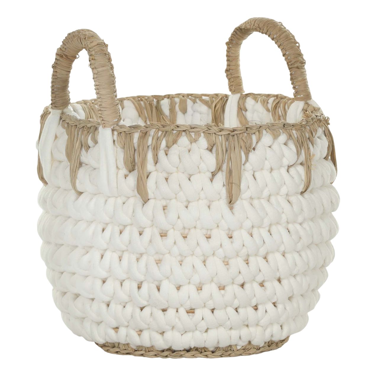 

Корзина Rattan Grand Deco Sumbu Putih 35 х 25 см бежевая