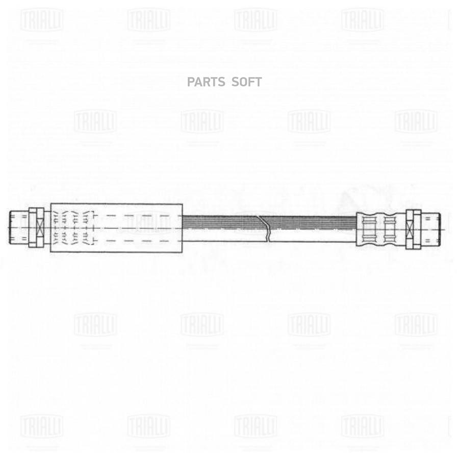 TRIALLI Шланг торм. для ам Audi 100 (90-) перед. (BF 4811)