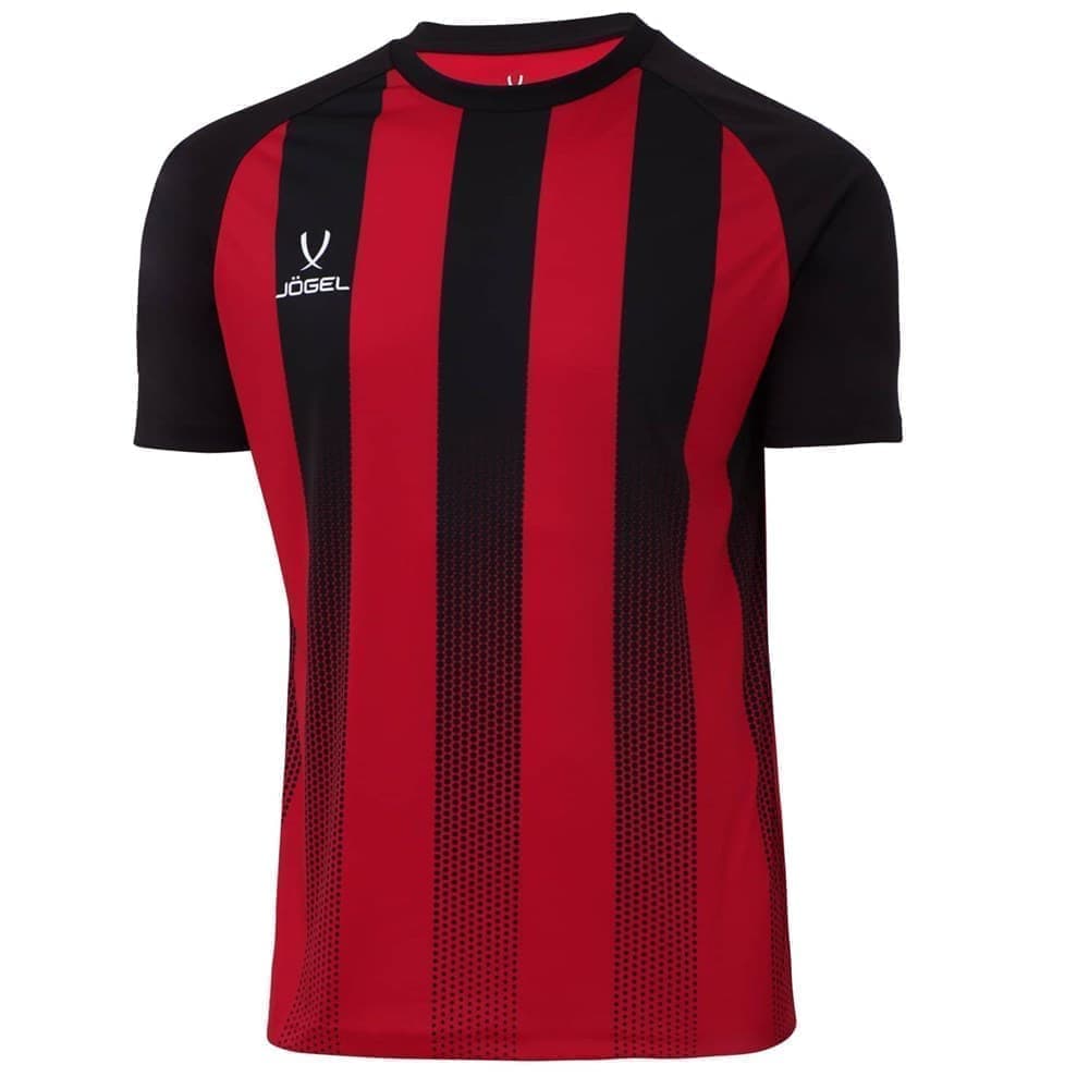 фото Футболка игровая camp striped jersey, красный/черный, детский ys jogel