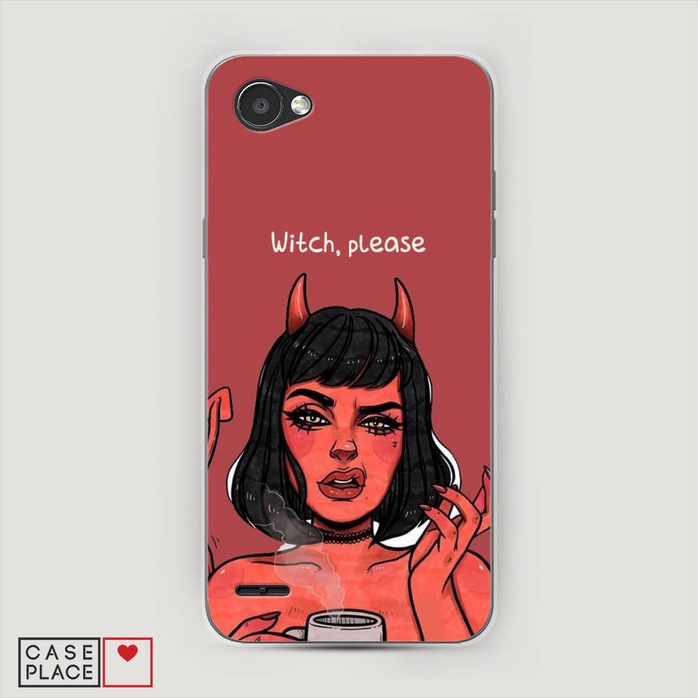 

Чехол Awog на LG Q6 "Evil Girl", Красный;черный, 83150-6